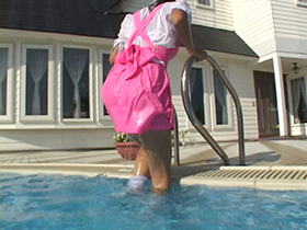 濡れて透ける着衣と下着　サンプル画像20